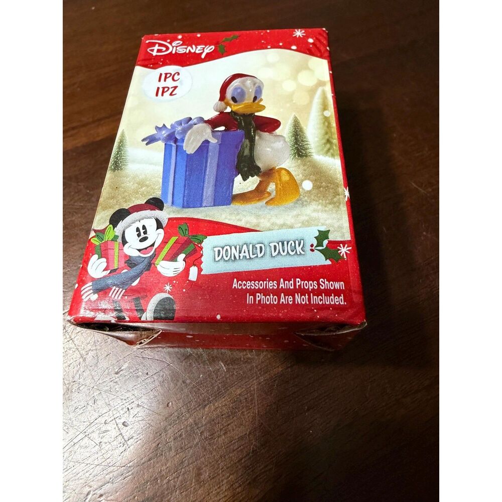 Ruz Christmas Village Accessory Disney Donald Duck Figurine